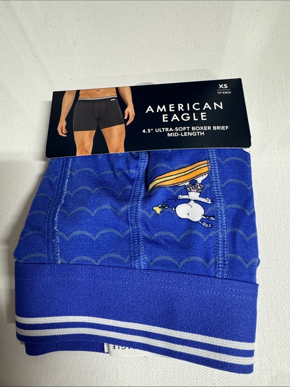 Snoopy Boxer Briefs Mens XS American Eagle Surfing